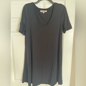 Black t shirt dress